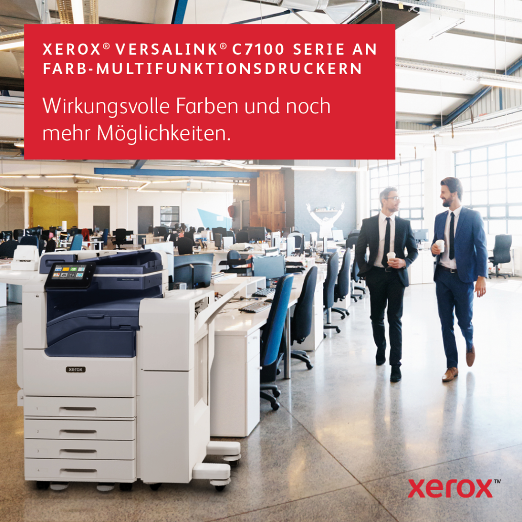 Xerox® VersaLink® C7100 / C7120 / C7125 / C7130 Serie Farb-Multifunktionsdrucker Printer mit ConnectKey, X-NRW GmbH Neuss