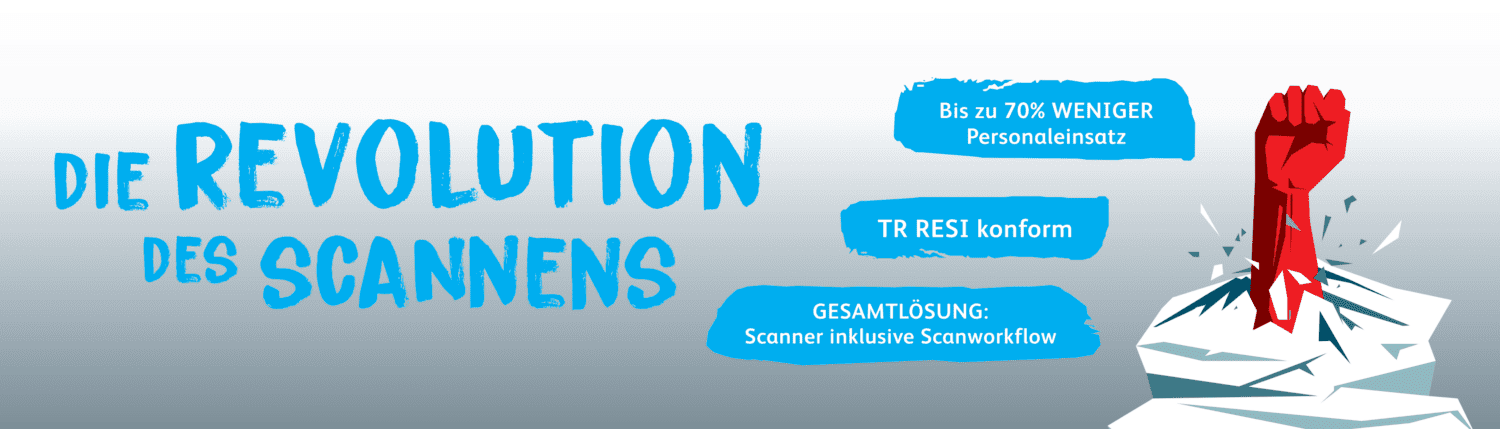 Die Revolution des Scannens. OPEX Falcon V+ RED Scanner inkl. Brieföffner