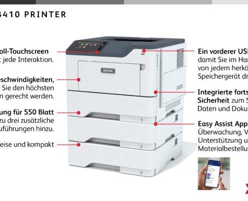 Xerox B410 Drucker Schwarzweiß