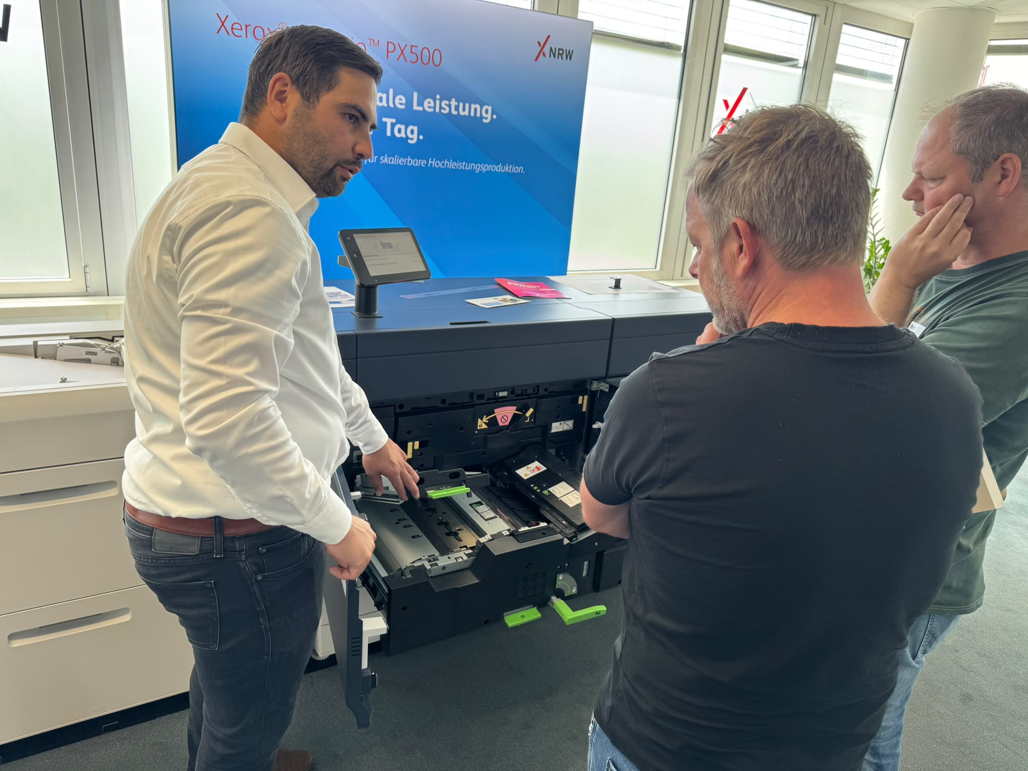 Blick in die Technik der Xerox Proficio PX500